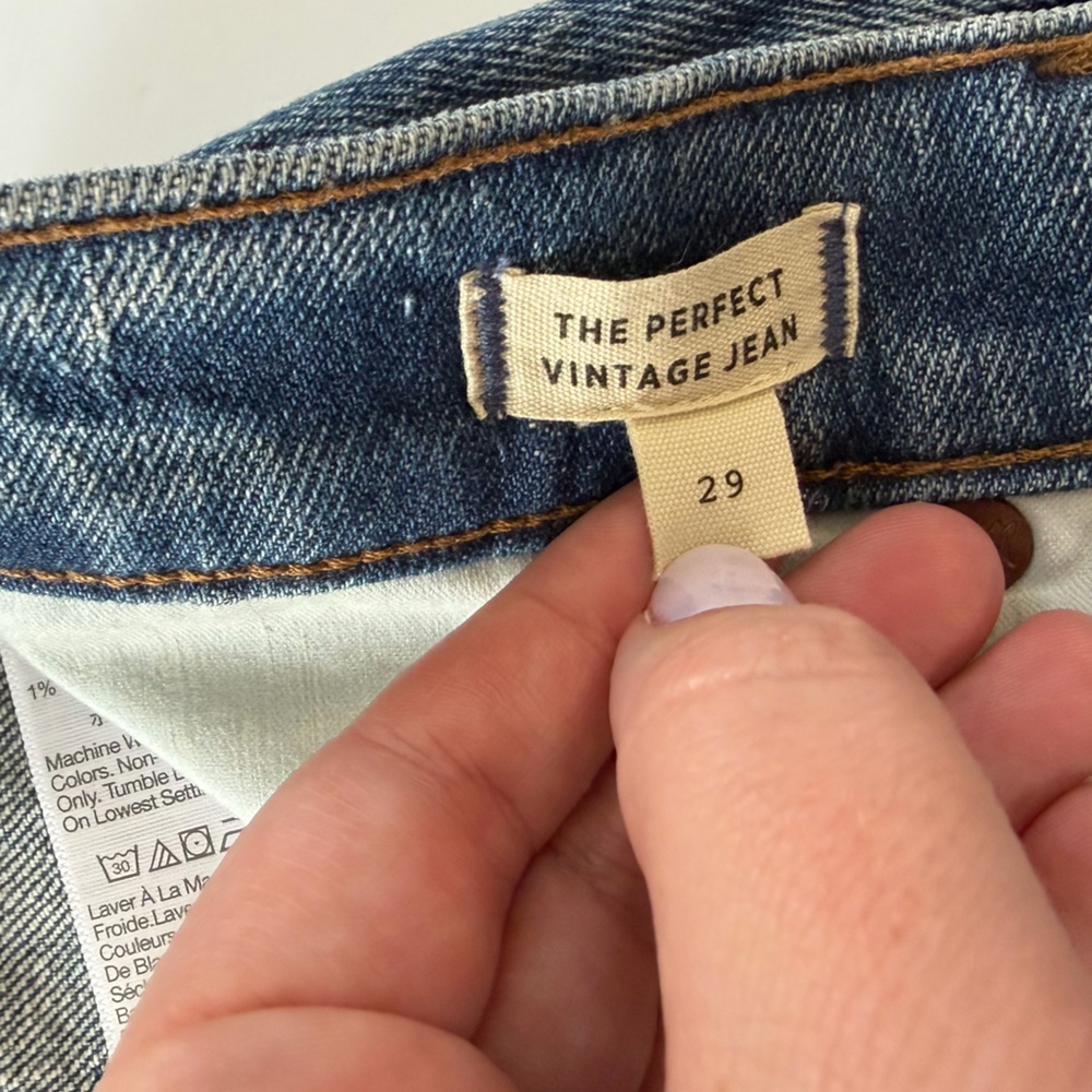 Madewell Jeans Womens 29 The Perfect Vintage High Rise - Picture 4 of 13